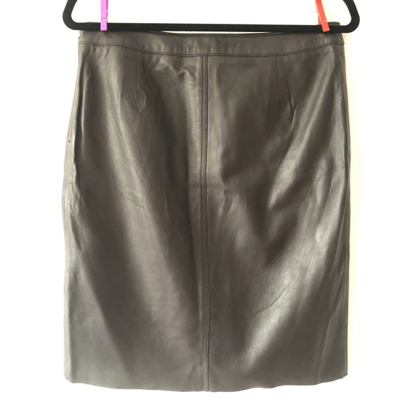 NWT Trouve Leather Black High Low Pen Skirt Size 8 - Picture 3 of 5